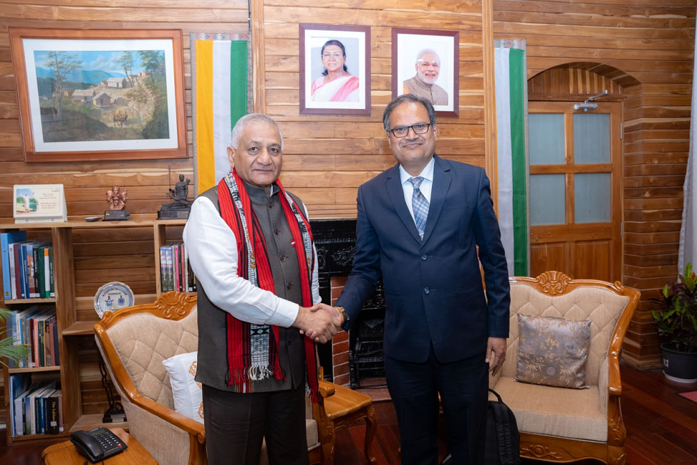 VC with Governor of Mizoram